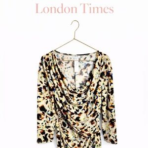 London Times - Abstract Print Women's Dress